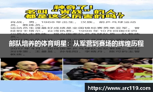 部队培养的体育明星：从军营到赛场的辉煌历程