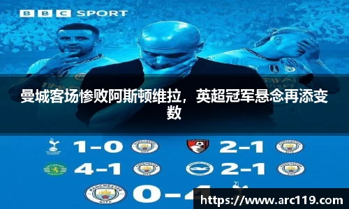 曼城客场惨败阿斯顿维拉，英超冠军悬念再添变数