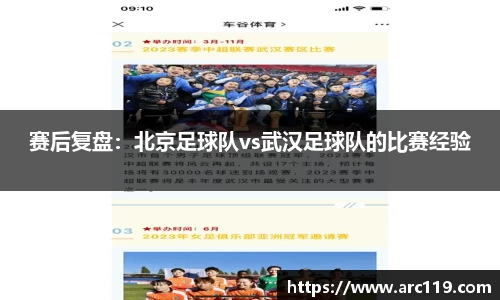 赛后复盘：北京足球队vs武汉足球队的比赛经验
